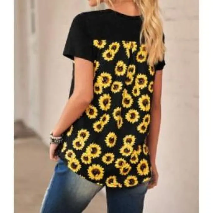 Sunflower Black Tee