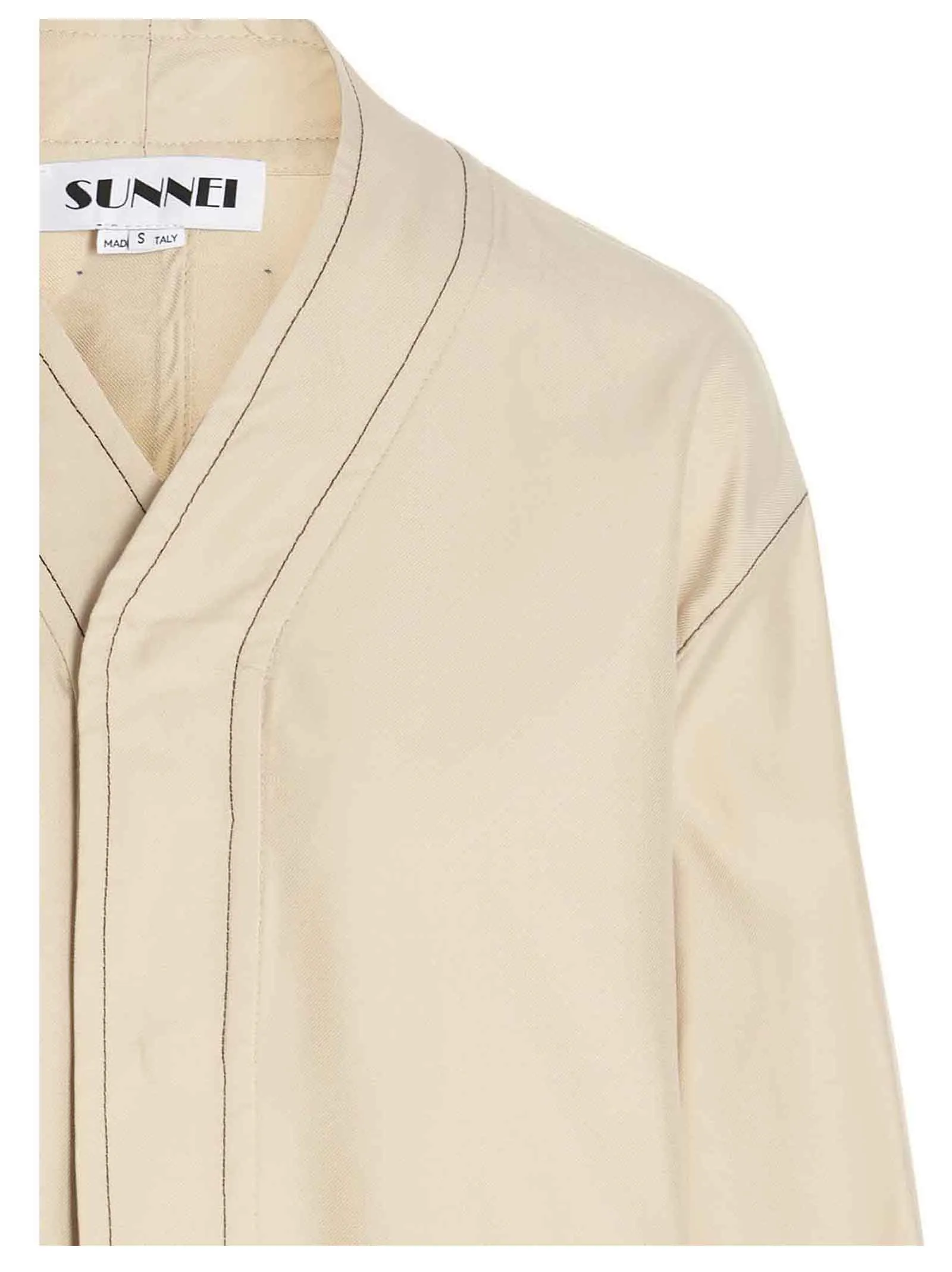 Sunnei Contrast Stitch Detail Blazer