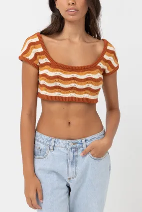 Sunshine Cap Sleeve Top Orange