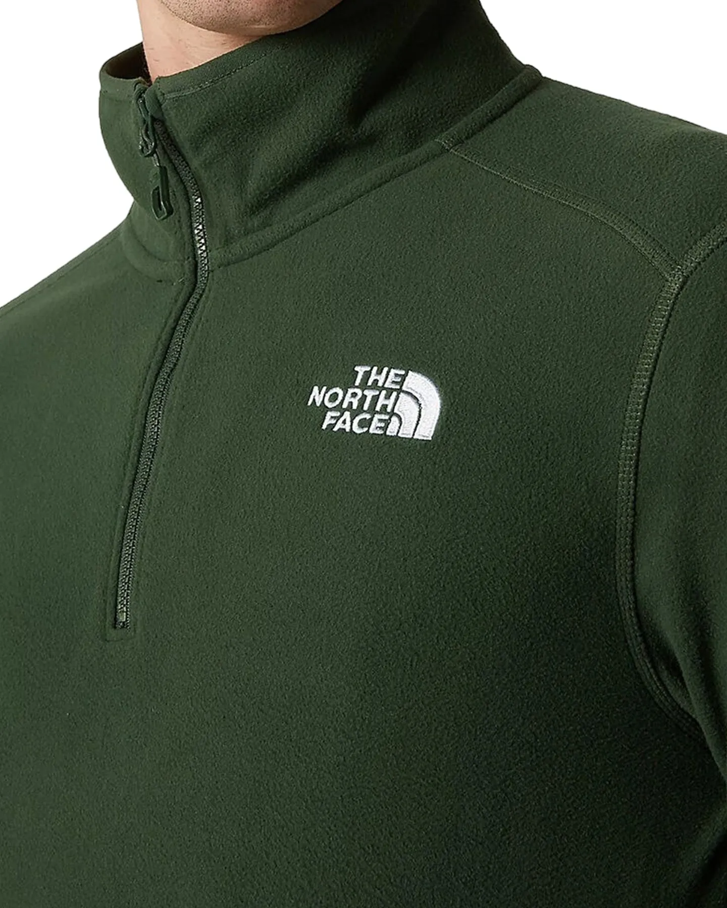 The North Face Men's 100 Glacier 1/4 Zip Fleece - Pine Needle