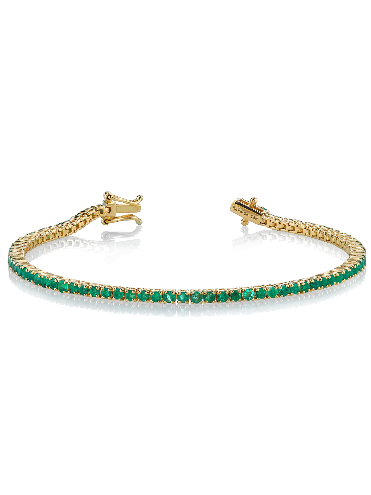 The Perfect Personalized Tennis Bracelet - Emerald / 14k Yellow Gold