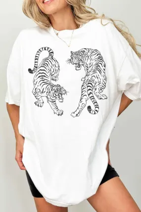 TIGER OVERSIZED GRAPHIC TEE