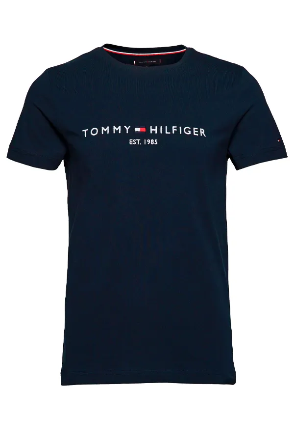 Tommy Hilfiger Organic Logo Tee Navy