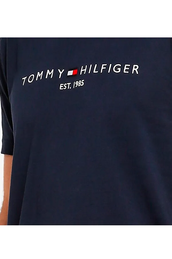 Tommy Hilfiger Organic Logo Tee Navy