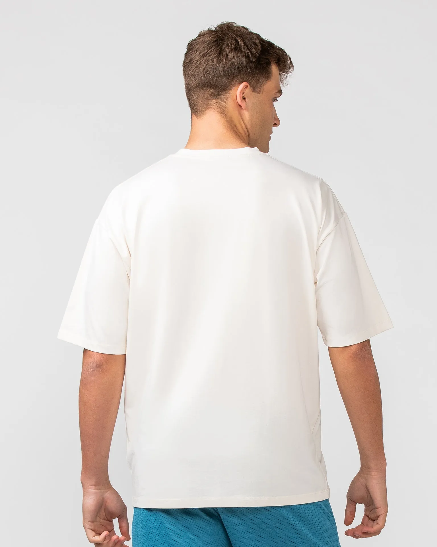 Varsity Oversized Tee - Travertine