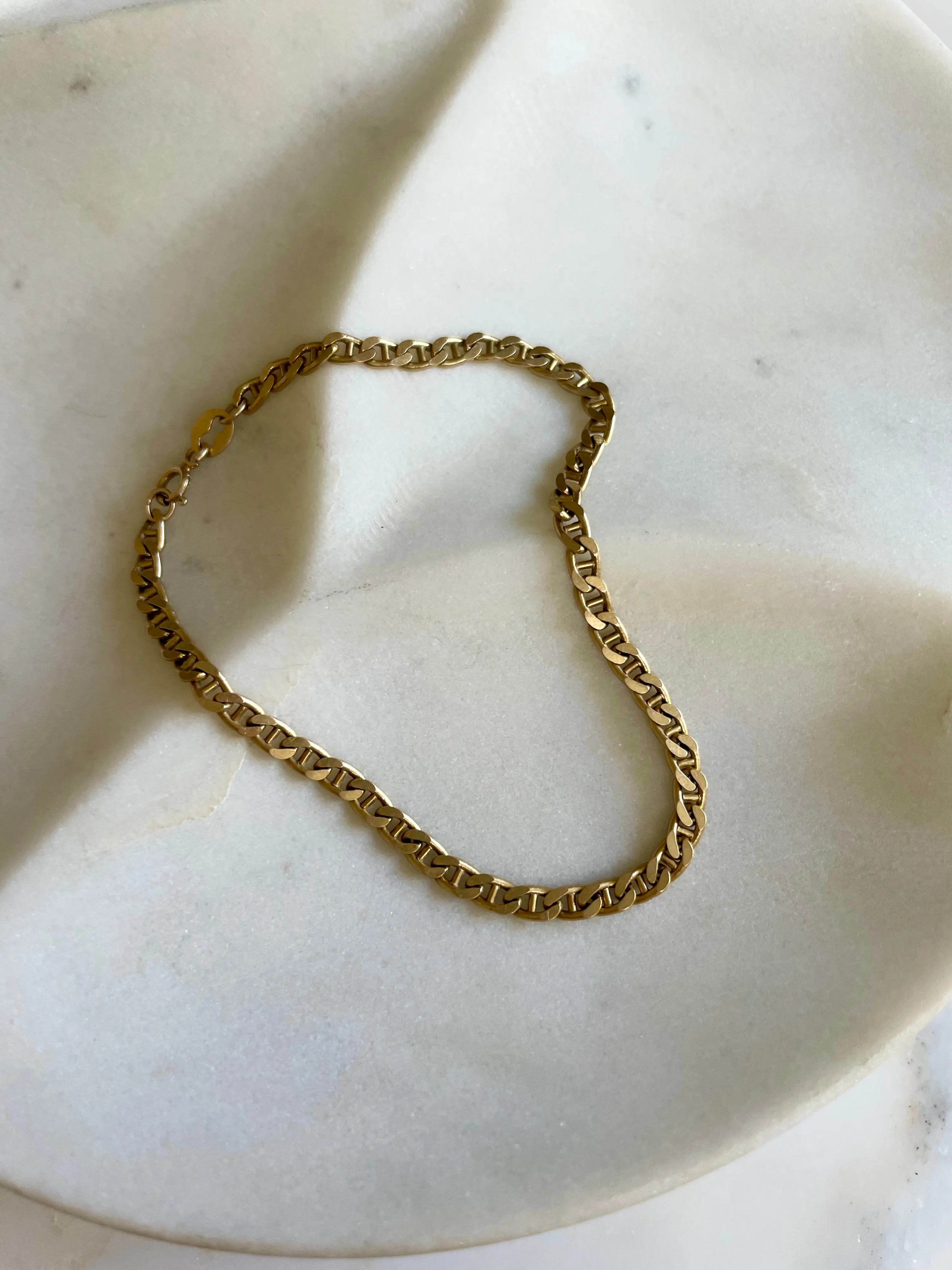 Vintage 14K Gold Mariner Bracelet