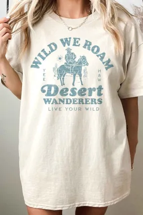 WILD WE ROAM OVERSIZED GRAPHIC TEE