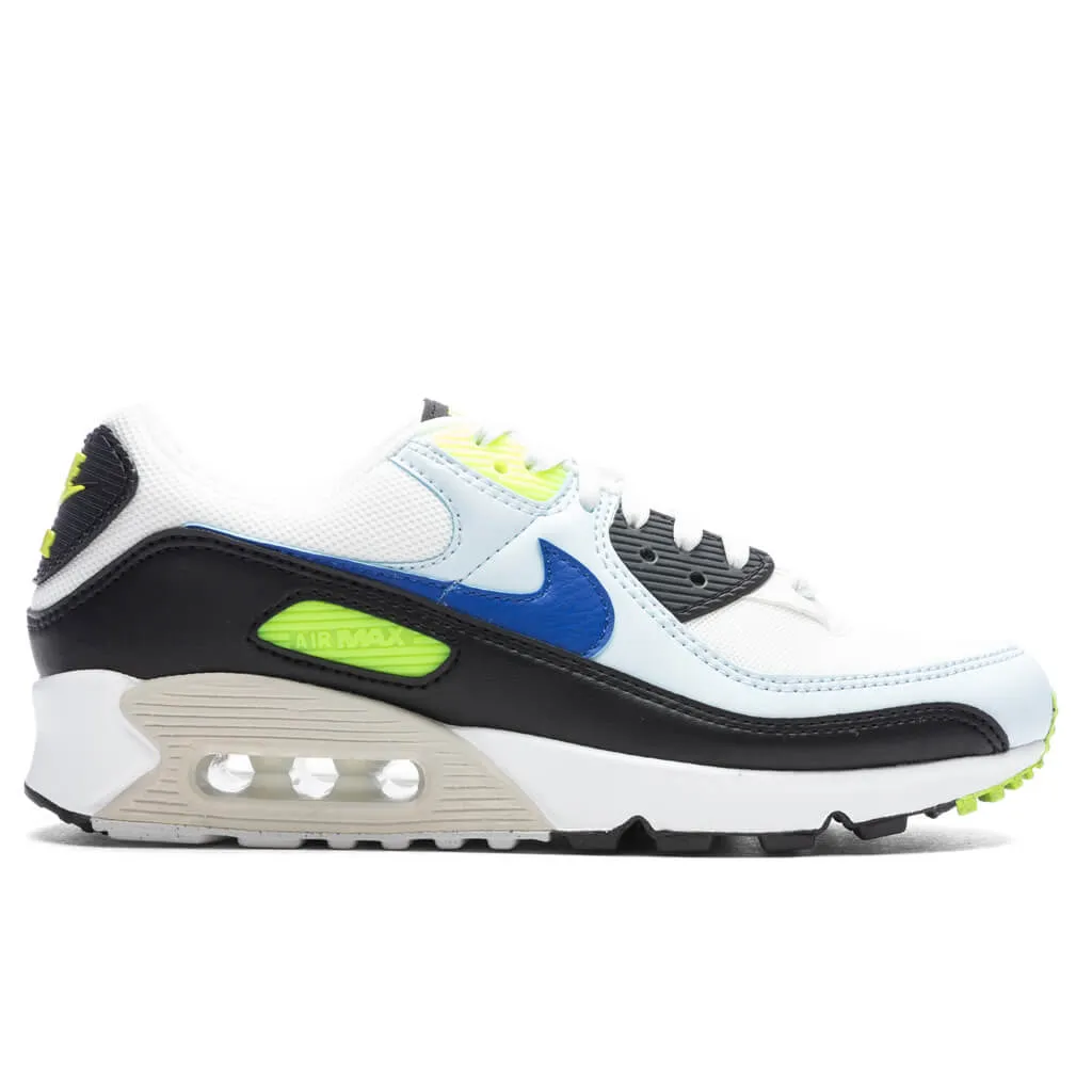 Women's Air Max 90 - Summit White/Racer Blue/Volt