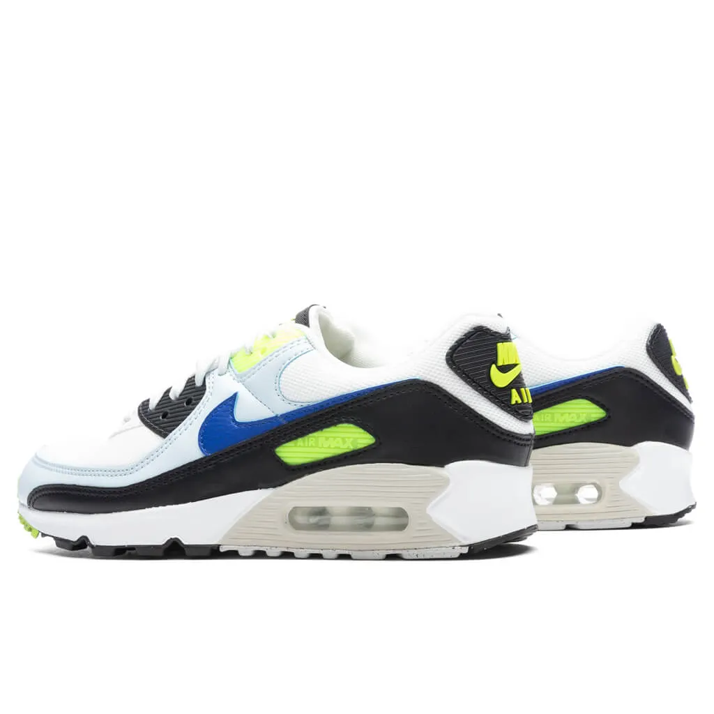 Women's Air Max 90 - Summit White/Racer Blue/Volt