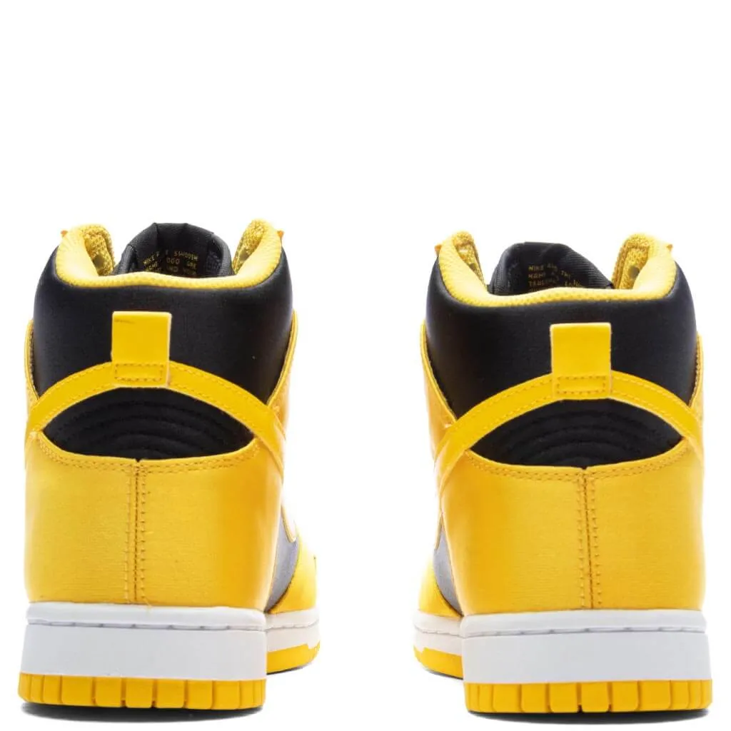 Women's Dunk High 'Golden Rod Satin' - Black/Varsity Maize/White