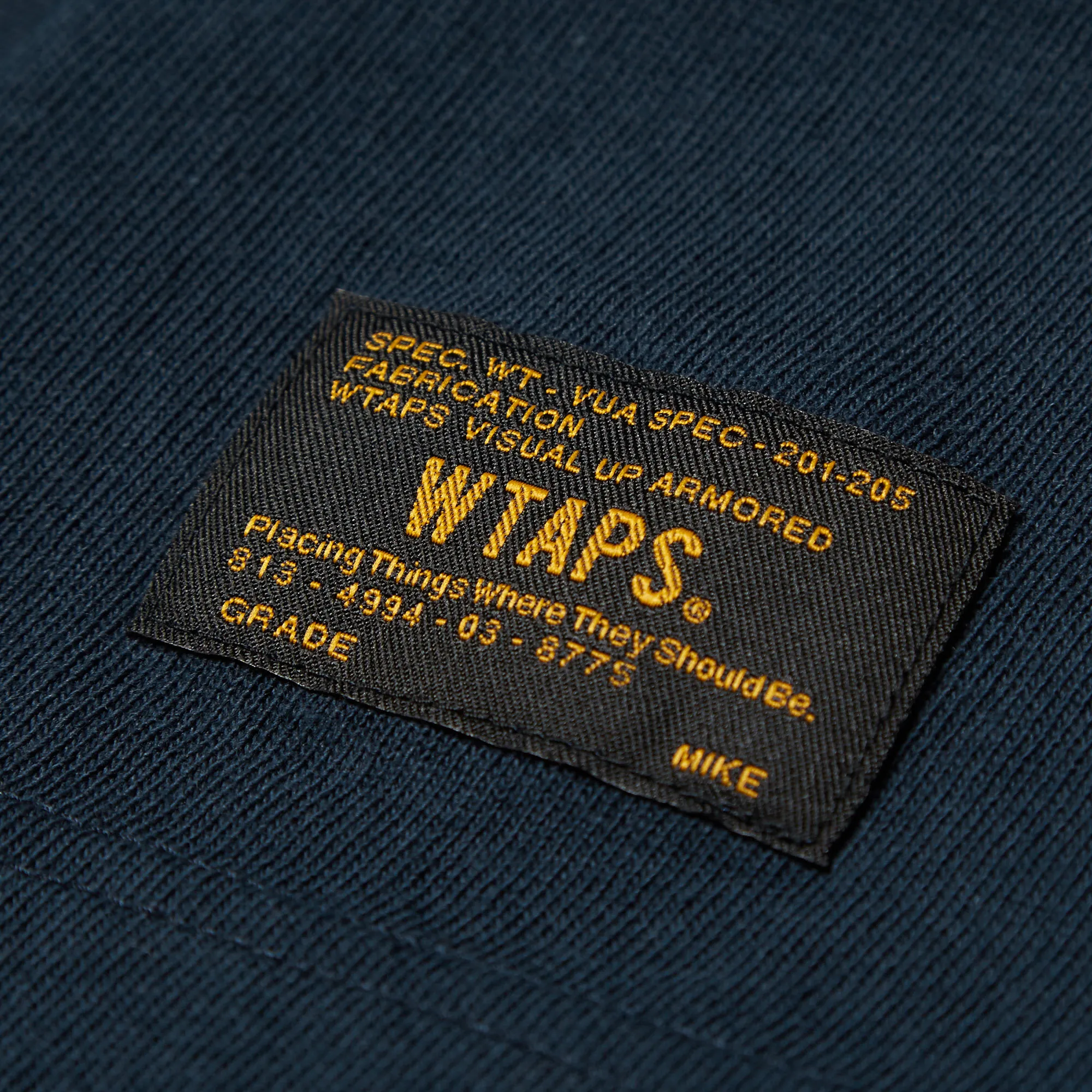 WTAPS Long Sleeve Design TeeNavy