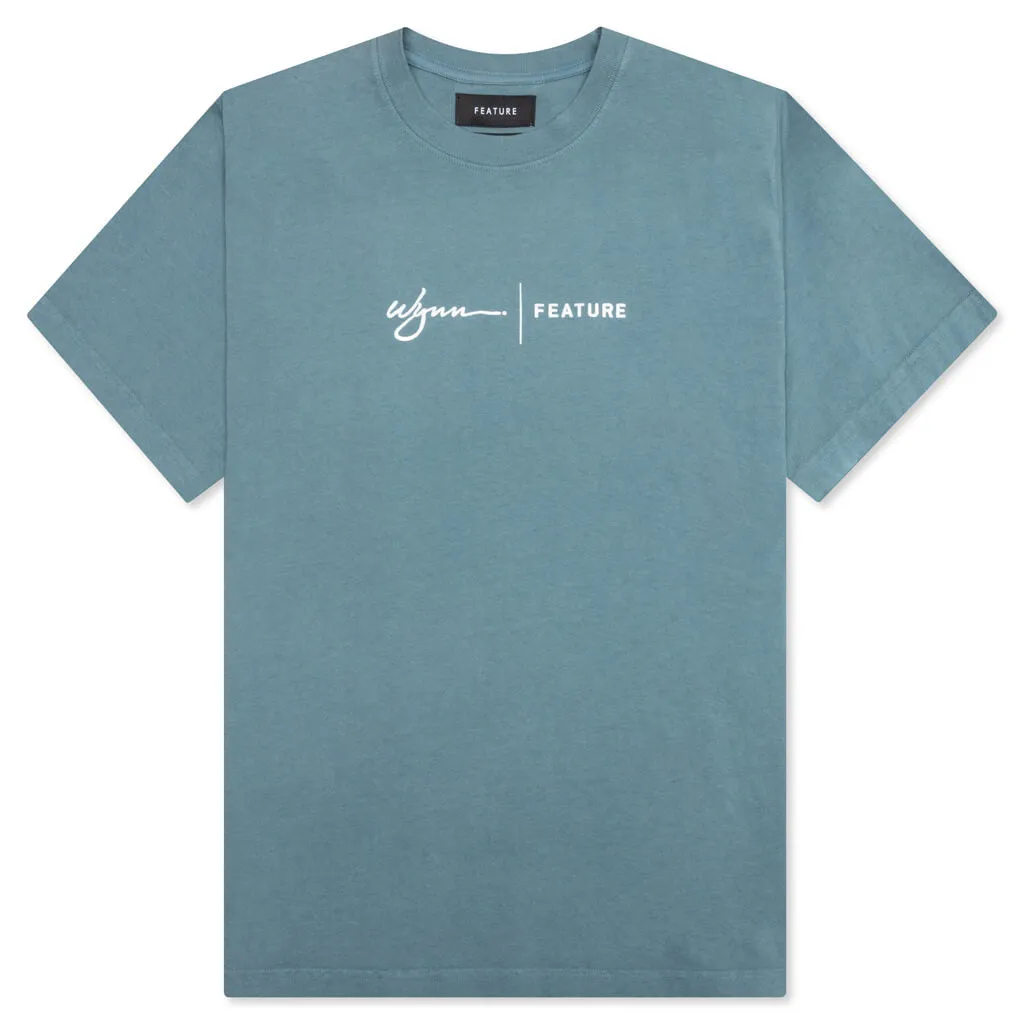 Wynn Logo Lock Up Tee - Goblin Blue